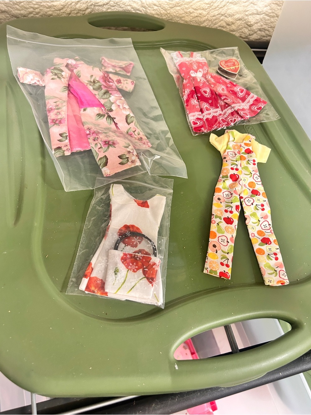 4 handmade Doll Outfits Bundle
